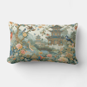 Serene Pagoda Gardens Lumbar Cushion
