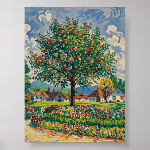 Serene Park Scene in Early Spring, Nature lovers Poster