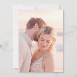 Serene Pastel Floral Photo Invitation