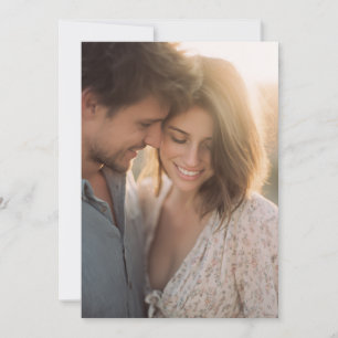 Serene Pastel Floral Photo Invitation