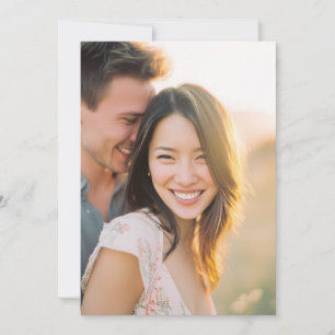 Serene Pastel Floral Photo Invitation