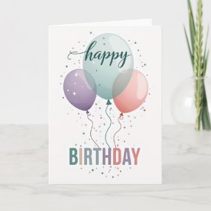 Serene Pastel Orbs Card