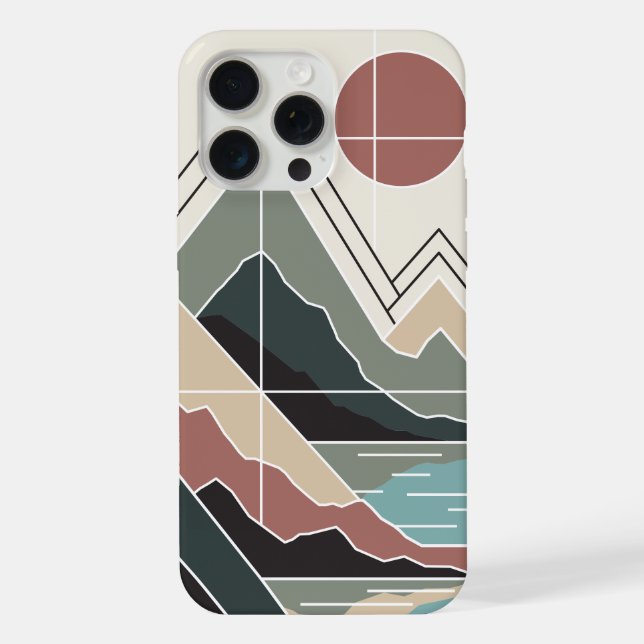Serene Peaks iPhone Case (Back)