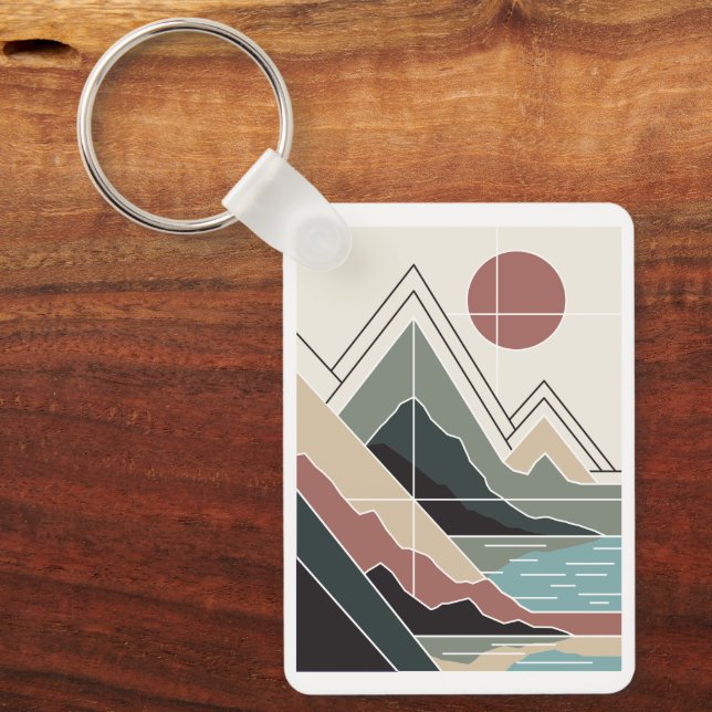 Serene Peaks Key Ring (Front)