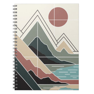 Serene Peaks Notebook