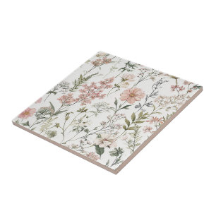 Serene Petals Ceramic Tile