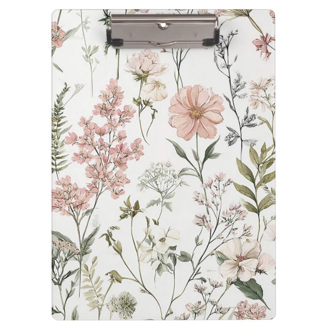 Serene Petals Clipboard (Front)