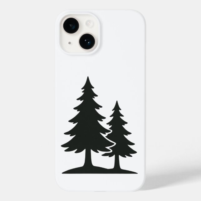Serene Pine Tree Silhouette Case-Mate iPhone Case (Back)