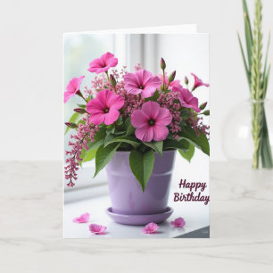 Serene Plant Birthday Card