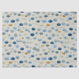 Serene Rain Garden Floral Pattern (2) Tissue Paper