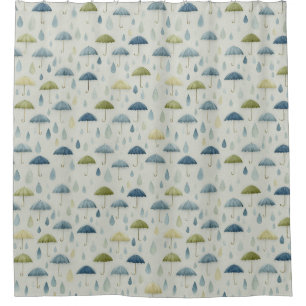 Serene Rain Garden Floral Pattern (4) Shower Curtain