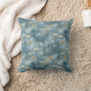 Serene Rain Garden Floral Pattern (6) Cushion