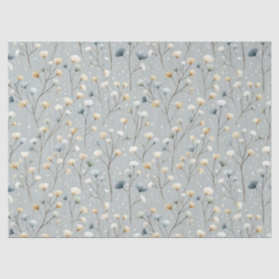Serene Rain Garden Floral Pattern (7) Tissue Paper
