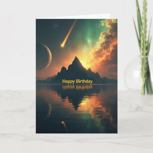 Serene Reflection Birthday Card