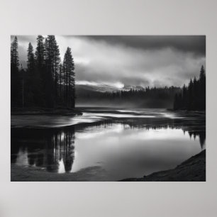 Serene River Bend Poster
