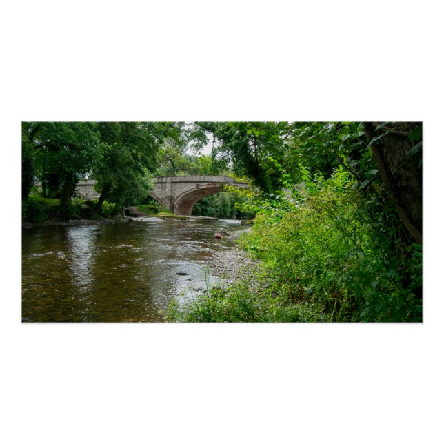 Serene River Elwy & Bridge St. Asaph Poster (Front)
