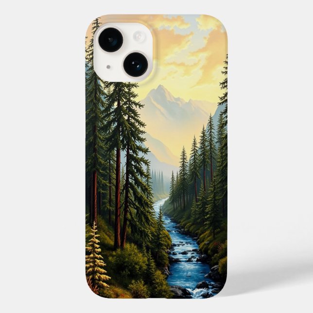 Serene River in a Stunning Forest Case-Mate iPhone Case (Back)