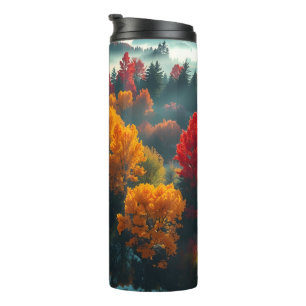 Serene River Shore Reflection Nature Art  Thermal Tumbler