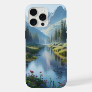 Serene River Valley iPhone 15 Pro Max Case