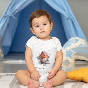 Serene Robin, custom Baby Bodysuit
