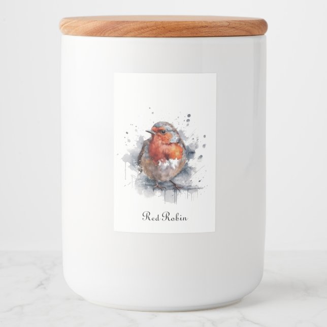 Serene Robin, custom Food Label (Front)