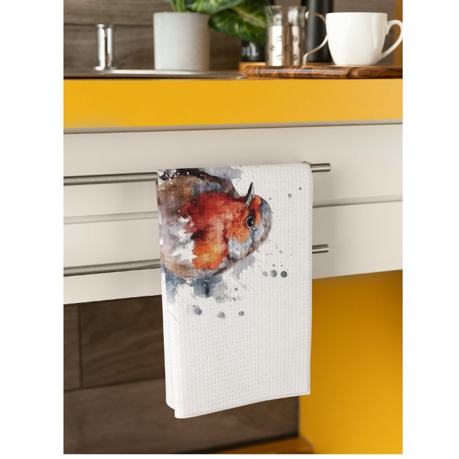 Serene Robin Tea Towel (Creator Uploaded)