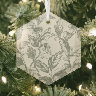 Serene Sage Green | Rustic Vine Charm Cottagecore Glass Tree Decoration