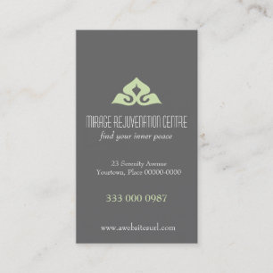 Serene Salon Appointment Business Card