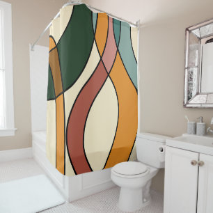 Serene Savanna Gentle Abstract Modern Earthy  Shower Curtain