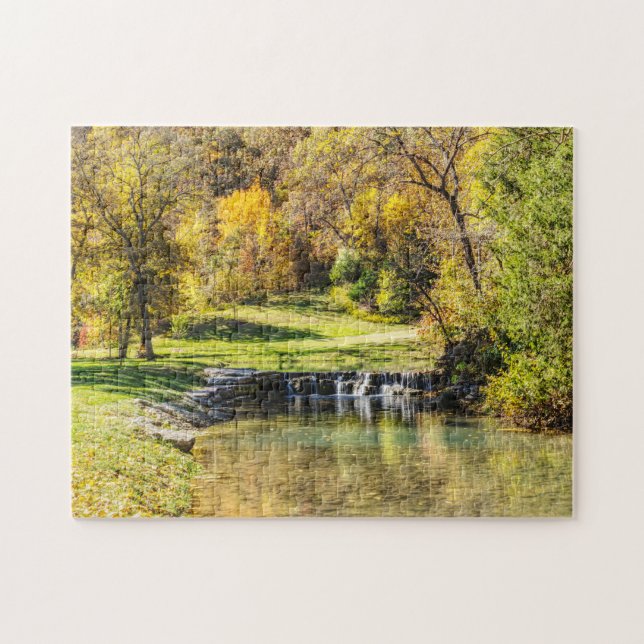 Serene Scene At Dogwood Creek Jigsaw Puzzle (Horizontal)
