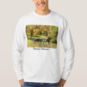 Serene Scene At Dogwood Creek Long Sleeve T-Shirt
