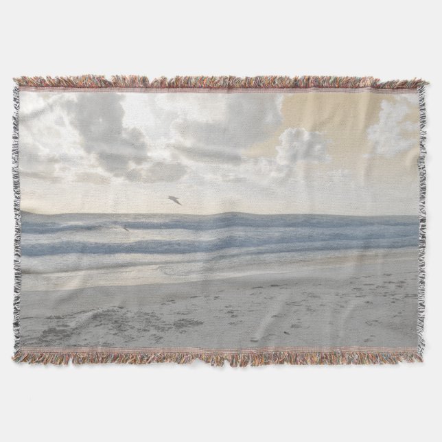 Serene Sea Throw Blanket (Front)