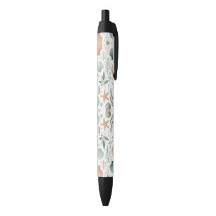 Serene Sealife Black Ink Pen