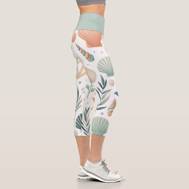 Serene Sealife Capri Leggings (Right)