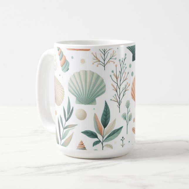 Serene Sealife Coffee Mug (Front Left)