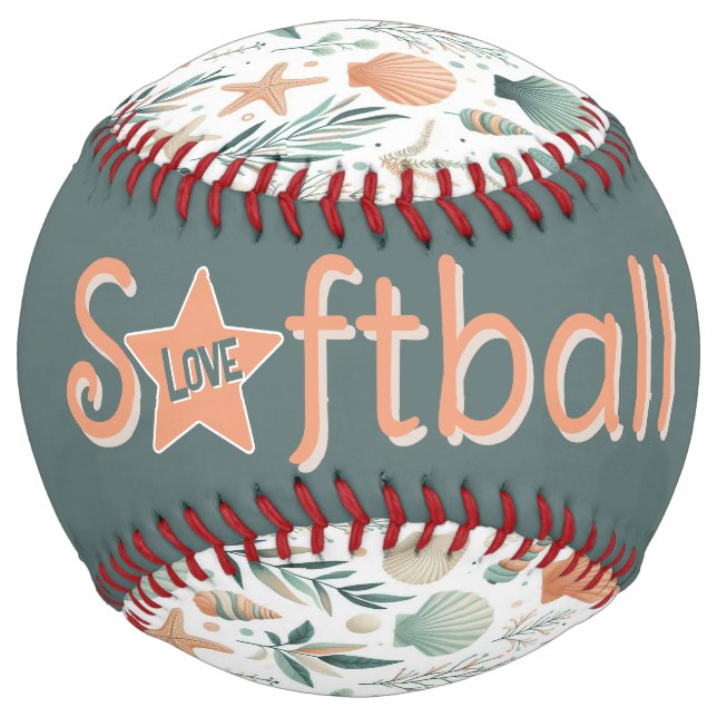 Serene Sealife (personalise) Softball (Back)
