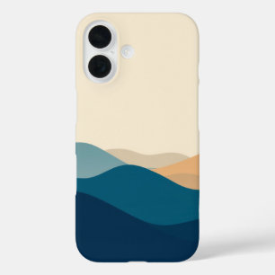 Serene Serenity: A Minimalist Landscape iPhone 16 Case