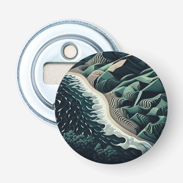 Serene Shores Bottle Opener (Front)