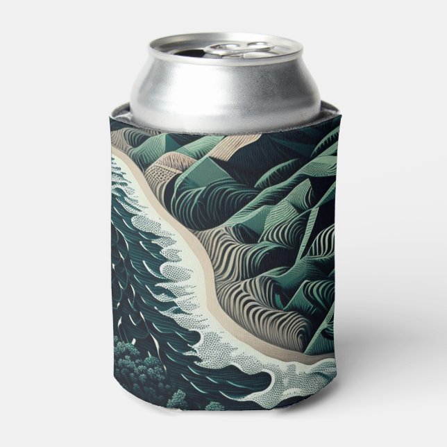 Serene Shores Can Cooler (Can Front)