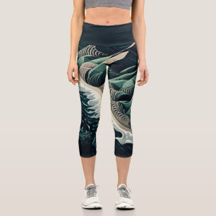 Serene Shores Capri Leggings