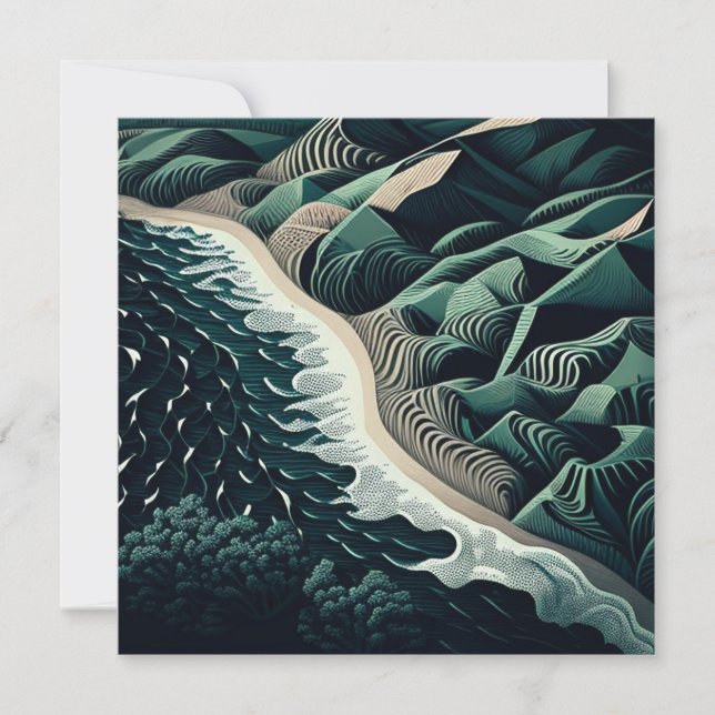 Serene Shores Card (Front)