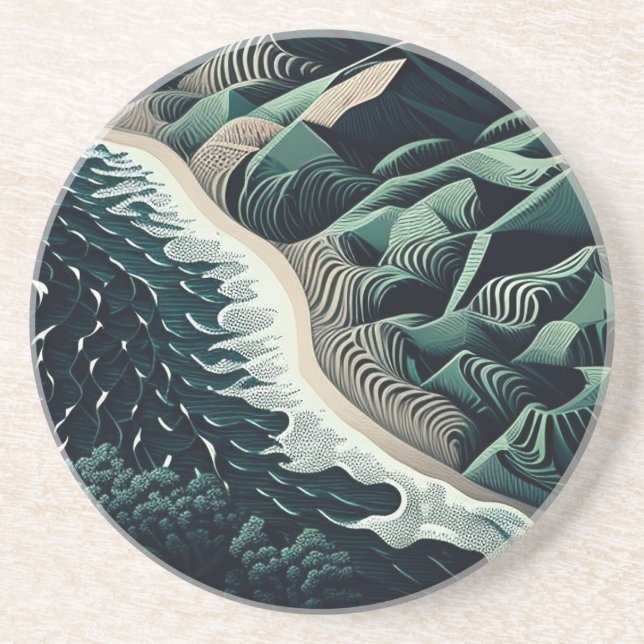 Serene Shores Coaster (Front)