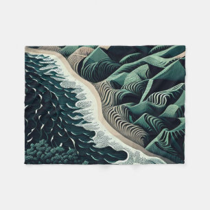 Serene Shores Fleece Blanket