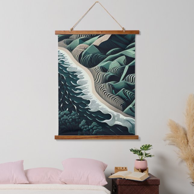 Serene Shores Hanging Tapestry (Bedroom)