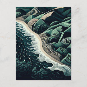Serene Shores Holiday Postcard