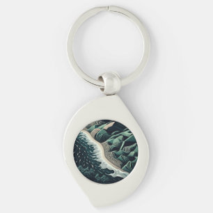 Serene Shores Key Ring