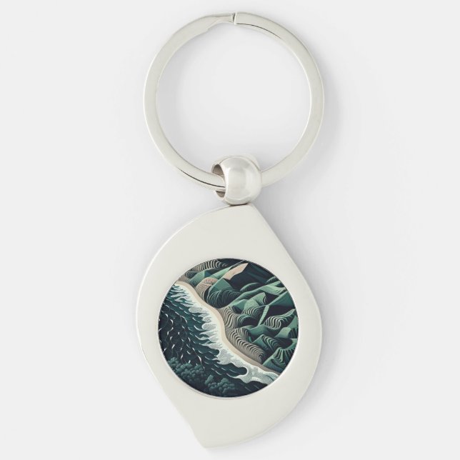 Serene Shores Key Ring (Front)