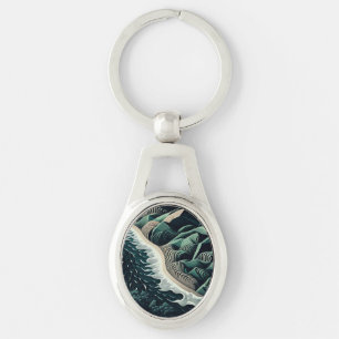 Serene Shores Key Ring