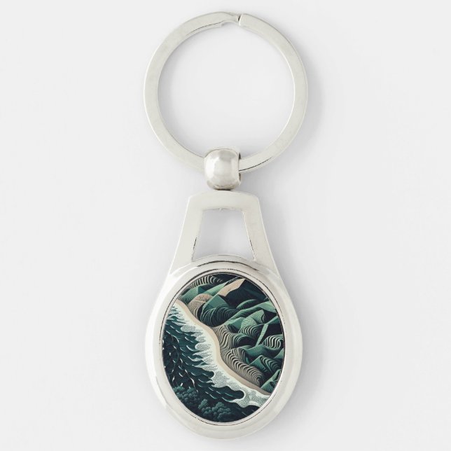 Serene Shores Key Ring (Front)