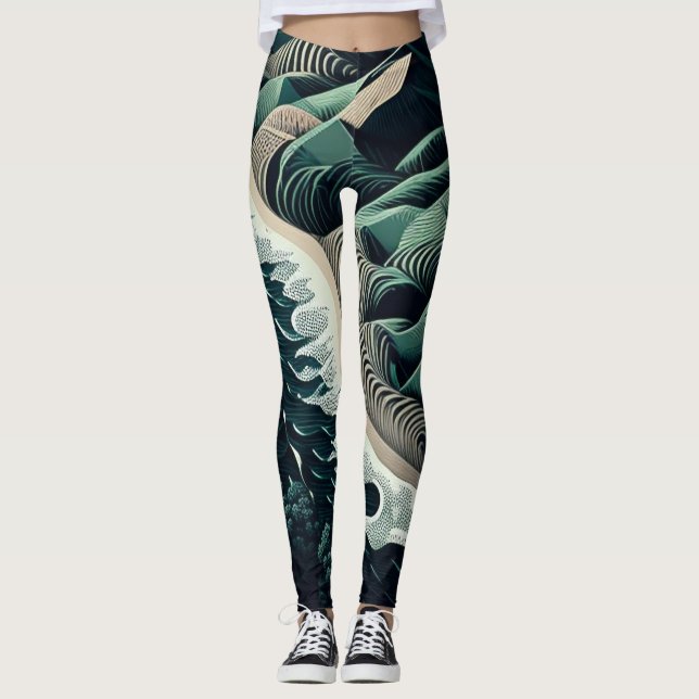 Serene Shores Leggings (Front)